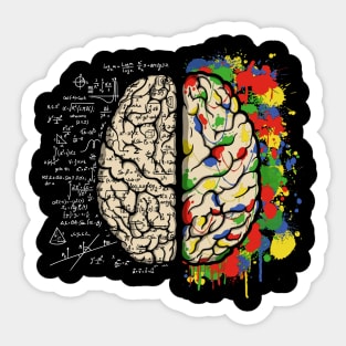 Left and Right Brain Sticker